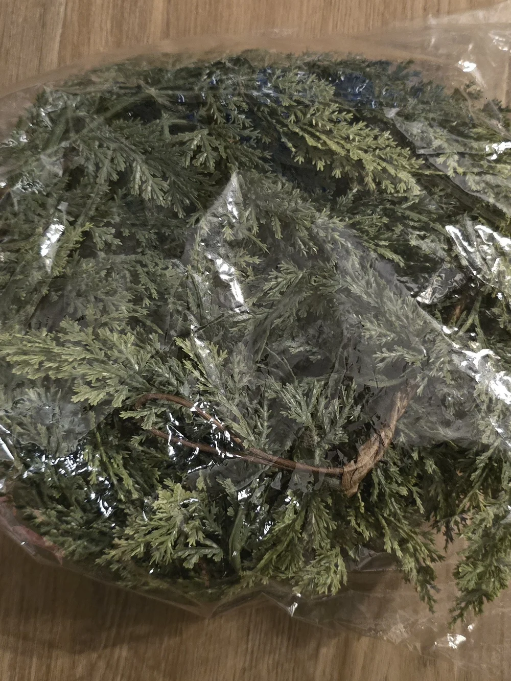 Two-Tone Green Cedar Garland. 6 Feet. NWT.